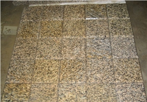 China Tiger Skin Yellow Granite Tiles G717 Giallo Yellow Granite Polished Tiles for Floor Covering