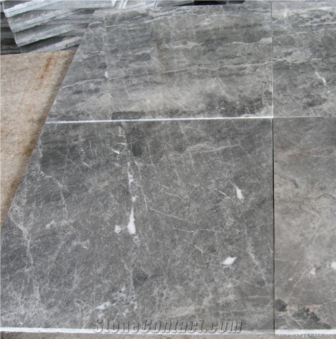 Silver Mink/ Silver Ermine,Silver Ermine Marble,Silver Marten Blue Grey Marble Tiles & Slabs