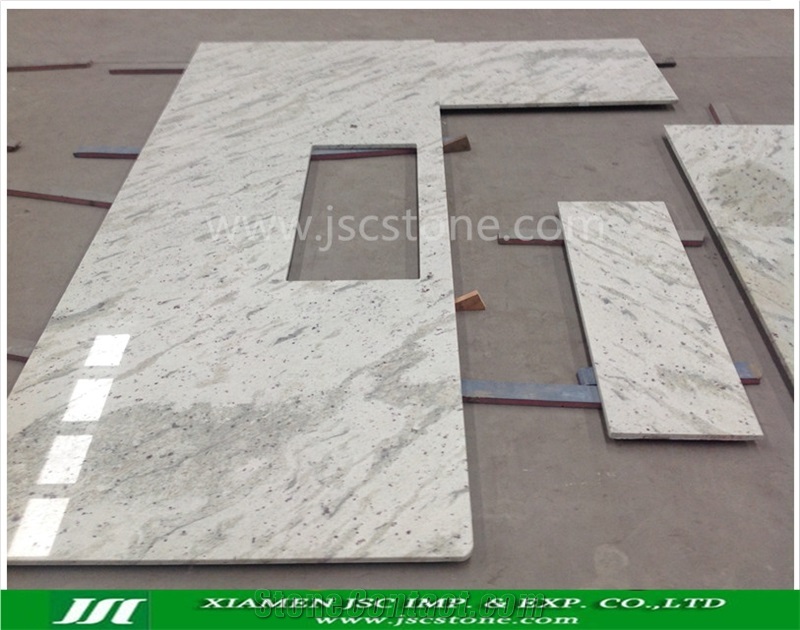 Andromeda White Granite Kitchen Countertops