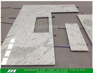 Andromeda White Granite Kitchen Countertops