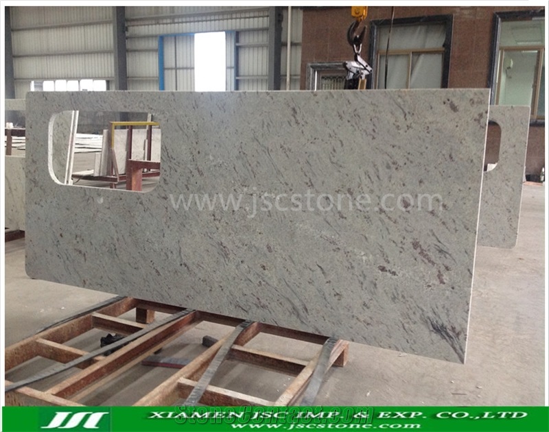 Andromeda White Granite Kitchen Countertops