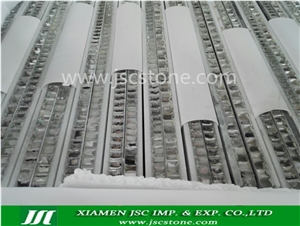 Panda White Marble Honeycomb Backed Panel