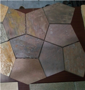 Multicolor Slate Flagstone, Irregular Flagstones