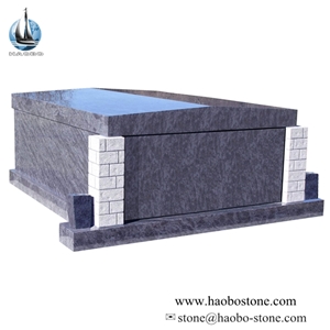 Bahama Blue Granite Companion Crypts Cremation Mausoluem