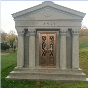 China G664 Granite 6 Crypt Mausoleum