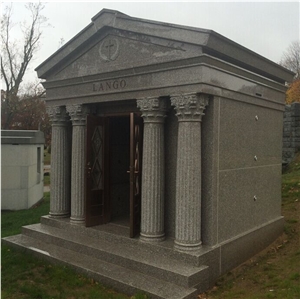 China G664 Granite 6 Crypt Mausoleum
