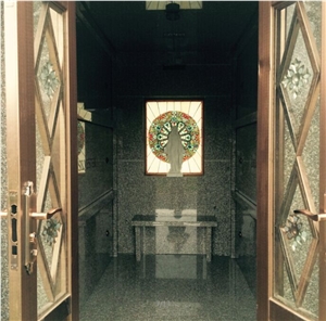 China G664 Granite 6 Crypt Mausoleum