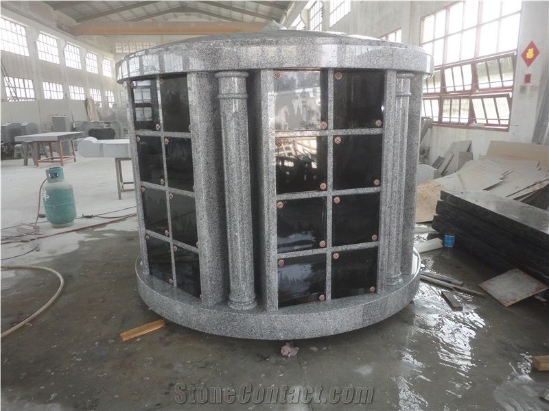 Cremation Grey Granite Columbarium Design for Sale