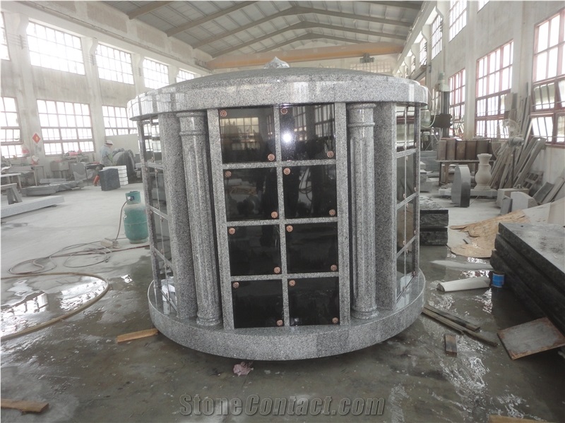 Cremation Grey Granite Columbarium Design for Sale