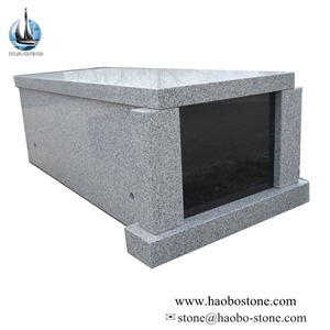 Flat Cap Single Crypt Mausoleum for Cemetery