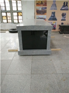 Natural G603 Grey Granite One Crypt Mausoleum