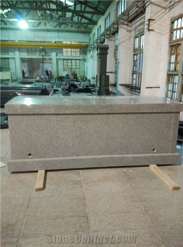 Natural G603 Grey Granite One Crypt Mausoleum