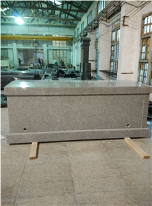 Natural G603 Grey Granite One Crypt Mausoleum