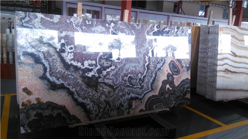 Black Dragon Onyx Tile & Slab, Black Dragon Onix, Wall or Flooring Coverage,