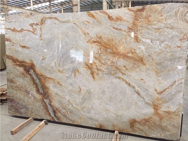 Nacarando Quartzite,Van Gogh Quartzite,Crema Onicciato,Aurora Dorado,Nacarado Quartzite Tiles & Slabs