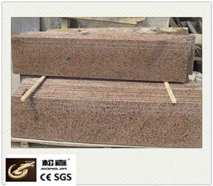 G654 Granite Honed Steps & Risers, G562 Padang Black Granite Stairs & Steps,G562 Granite Stairs & Steps, Stair Design for House Red, Chinese Capao Bonito, Cenxi Hong, Cenxi Red, Copperstone