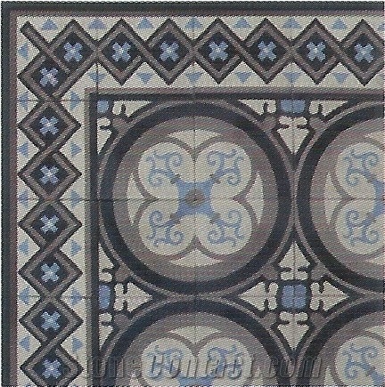 Cement Tiles Multicolor Patchwork, Cement Tile Design 5