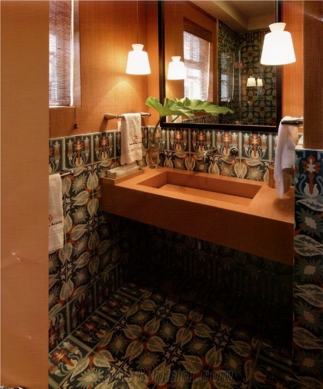 Cement Tiles Multicolor Patchwork, Cement Tile Design 5