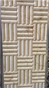 Polished Caribbean Blond 3d Design Wall Panels