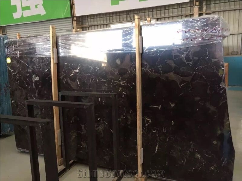 China Dark Emperador Marble Slabs 2400Mmx1200mm Up