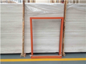Chinese White Wood Polished Slab