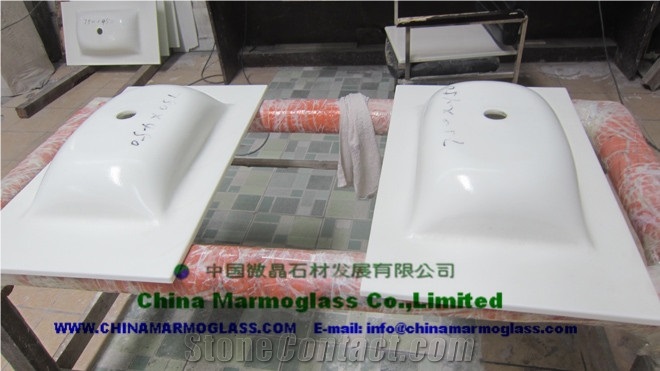 Marmo Glass Counter Basin