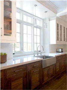 A Polished Product Of Engineered Corian Stone Kitchen Countertop Standard Sizes 126 *63 and 118 *55 Easy-To-Clean and Resistant to Stains,Heat and Scratches