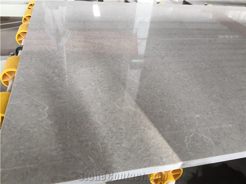 Bst Marble Like Quartz Stone Polished Surfaces Kitchen Tops with Bevel Edges and Customized Edges Available 2cm Thick