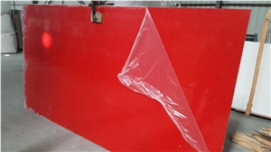 Crystal Red Quartz Slabs/ Quartz Stone
