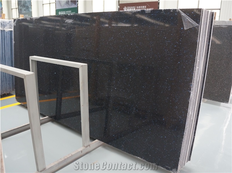 Crystal Shining Blue Quartz Slabs/ Quartz Stone