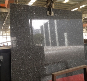 Crystal Shining Dark Grey Quartz Stone,Quartz Slab