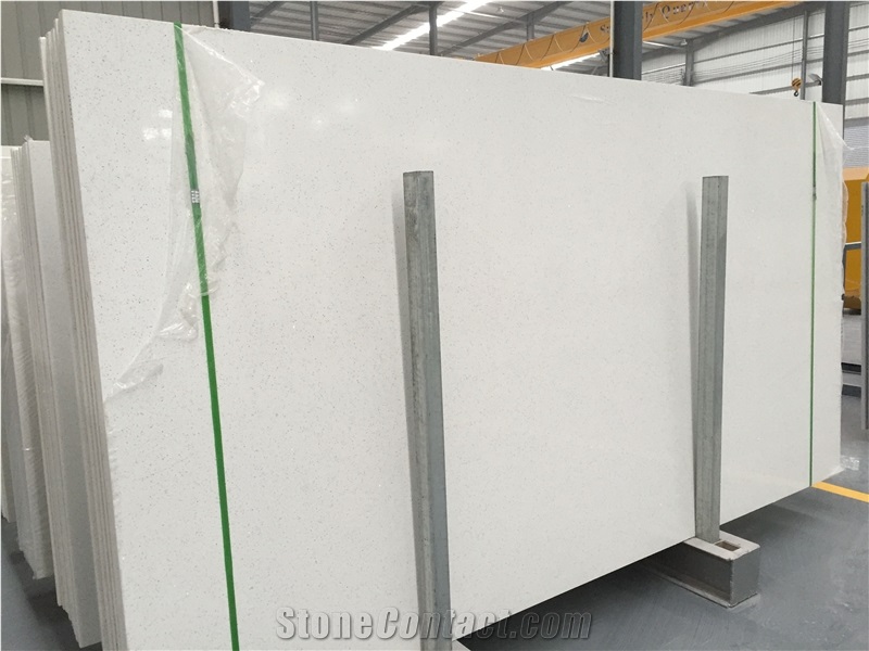 Crystal White Quartz Slab/Quartz Stone