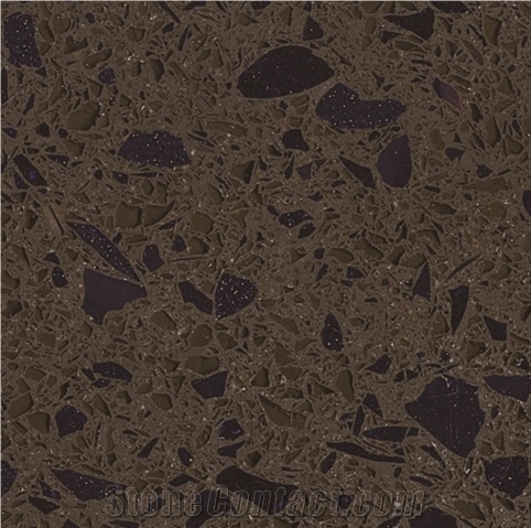 Dark Crystal Brown Quartz Stone Slabs & Tiles ,China Engineered Stone, Artificial Stone ,Superior Quality Solid Surface Quartz Stone ,Caesarstone Quartz