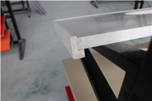 Jade Spot White Quartz Stone Bath Countertop, Fabricated Quartz Stone Countertop Top & Bath Vanity, Solid Surface Quartz Bath Vanity Top