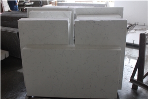 Middle White Quartz Stone Kitchen Countertop, Fabricated Quartz Stone Kitchen Counter Top, Solid Surface Quartz Stone Top,Quartz Stone Island