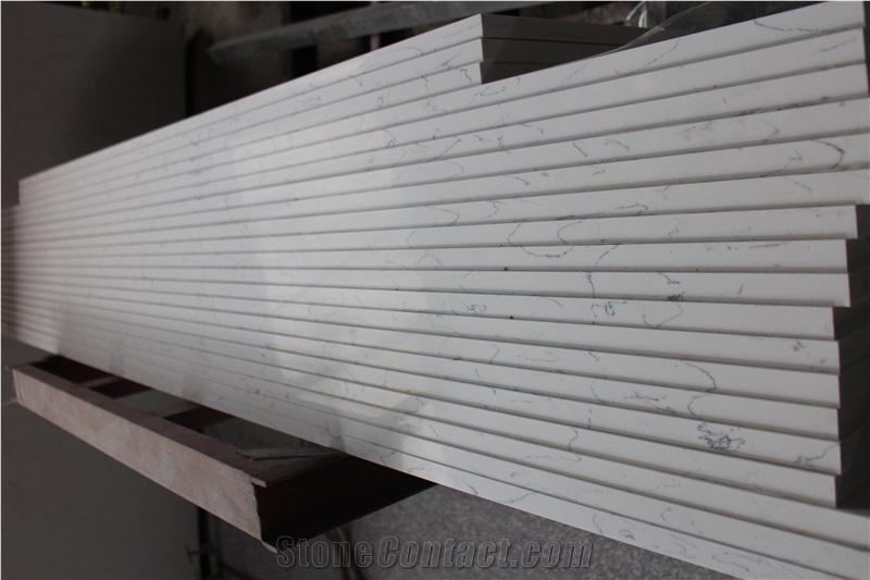 Middle White Quartz Stone Kitchen Countertop, Fabricated Quartz Stone Kitchen Counter Top, Solid Surface Quartz Stone Top,Quartz Stone Island
