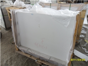 Pure White Quartz Stone Kitchen Countertop, Fabricated Quartz Stone Kitchen Countertop, Solid Surface Quartz Stone Top