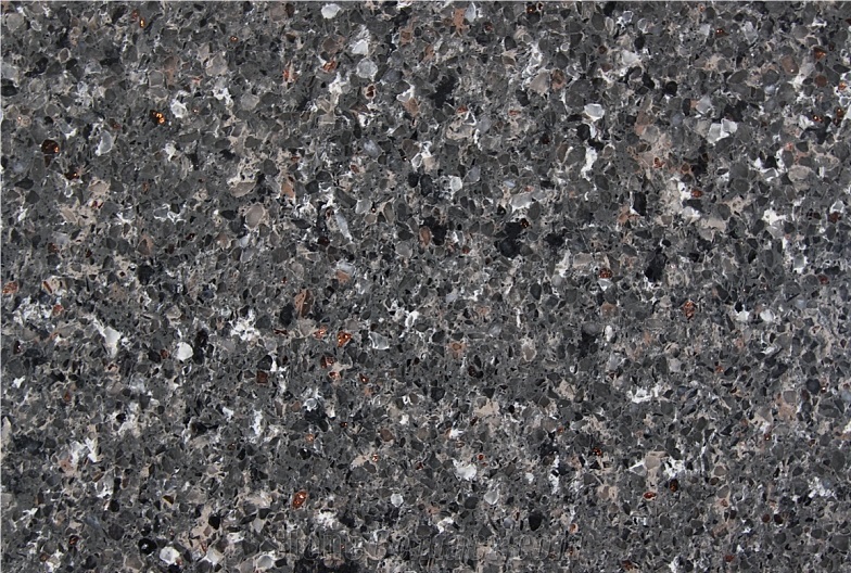 Dark Grey Crystal Quartz Stone Slab/Engineered Stone Slab/Artificial Stone Countertop /Solid Surface Top Quartz
