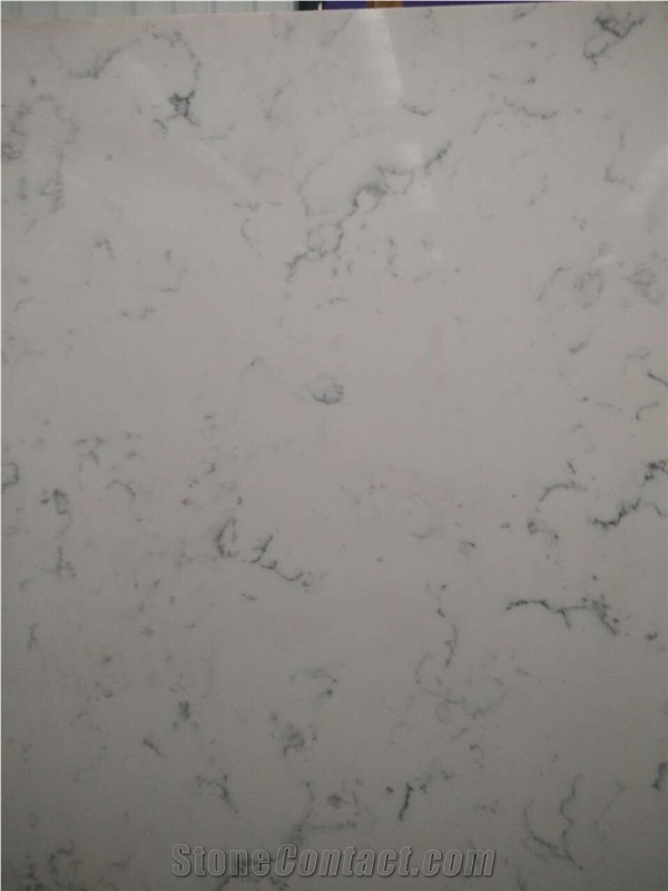 Venato Carrara White Quartz Stone Artificial Marble Quartz Stone