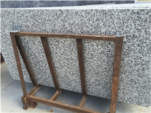 G439 Granite Island Top,Custom Countertop,White Big Flower Granite Kitchen Countertop
