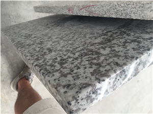 G439 Granite Island Top,Custom Countertop,White Big Flower Granite Kitchen Countertop