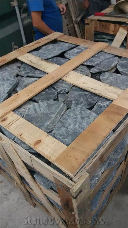 Green Slate Random Flagstones,Natural Edges Pavers,Walking Stone