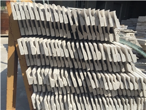 Timber White Marble Split Face Ledge Stone,Guizhou Wood Grain Marble Cultured Stone