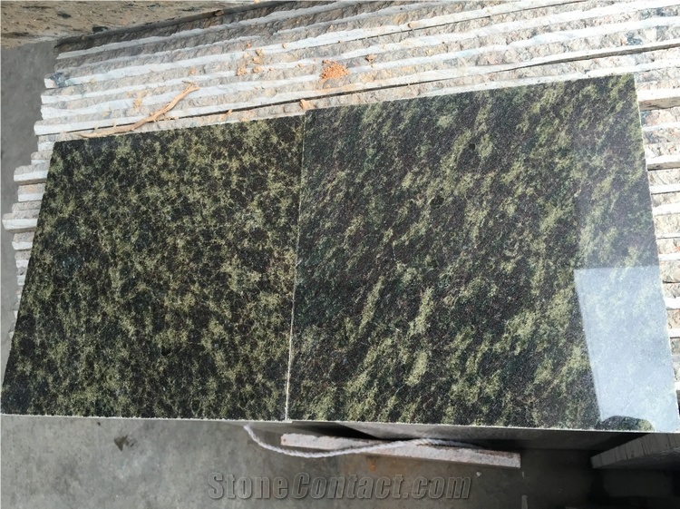 Vizag Green Granite Slabs & Tiles, India Green Granite