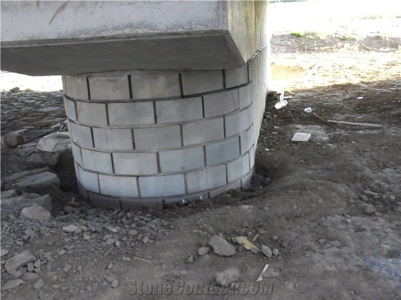 Prievidza Andesite Blocks, Slovakia Grey Andesite