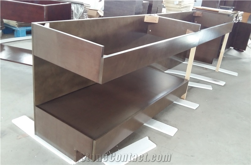 Giallo Ornamental Countertop,Brazil Granite Counter Tops, Giallo Ornamental Yellow Granite Kitchen Bar Top, Custom Counter Tops, L Shape Kitchen Island Tops, Full Bullnose Worktops, Eased Desk Tops