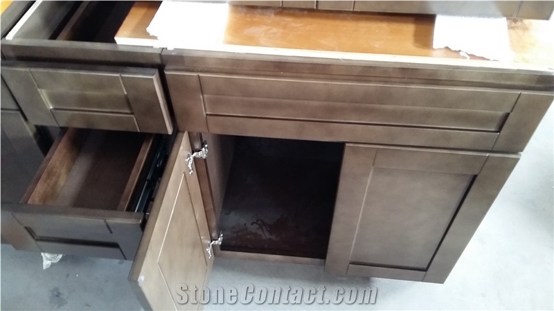 Giallo Ornamental Granite Countertop,Brazil Granite Bar Top,Polished Giallo Ornamental Island Tops, Beige Granite Counter Tops, Engineered Stone Kitchen Worktops, Kitchen Desk Tops with Wooden Cabinet