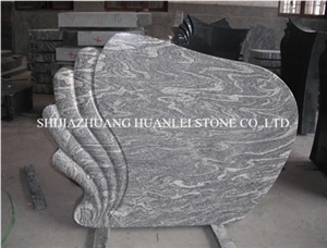 Multicolour Grain Granite Tombstone Design ,Monument,Gravestone Slabs,Headstones ,Cemetery Tombstones, Memorial，Western Style Engraved Monument,Gravestone