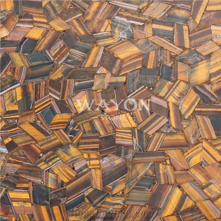 Natural Crystal Gemstone Tiles & Slabs/Semiprecious Stone