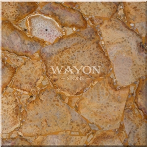 Natural Crystal Gemstone Tiles & Slabs, Yellow Semiprecious Stone Natural Crystal Gemstone Tiles & Slabs, Yellow Semiprecious Stone